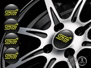 Subaru Domed Label Logo Premium Silicone Stickers